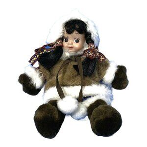 Arctic Circle Eskimo Doll 11"‎